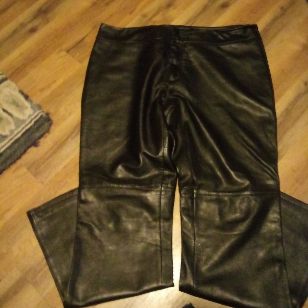 Old navy collection black leather pants